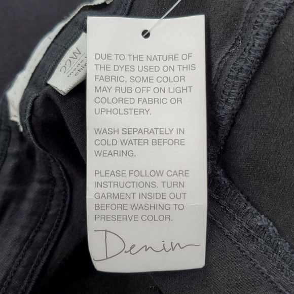 CC - Cato Skinny Jeans Womens 22W Solid Black Buttonfly Fold Over Stretch NWT - Picture 10 of 11